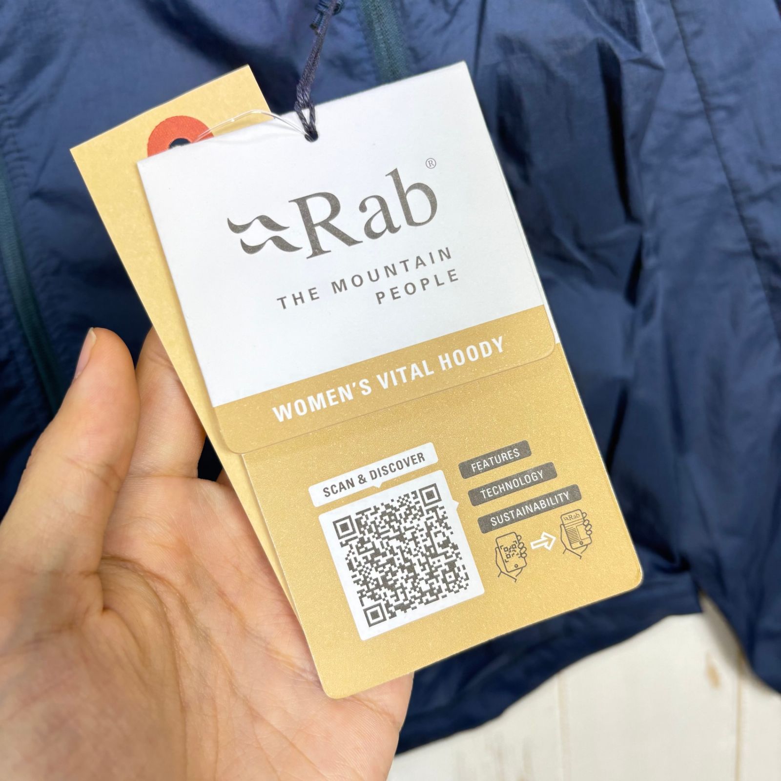 ✉️Women's S ブルー系 Rab ( ラブ ) バイタル フーディ Vital Hoody