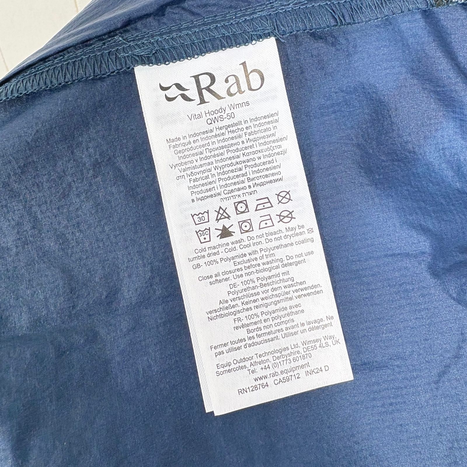 ✉️Women's S ブルー系 Rab ( ラブ ) バイタル フーディ Vital Hoody