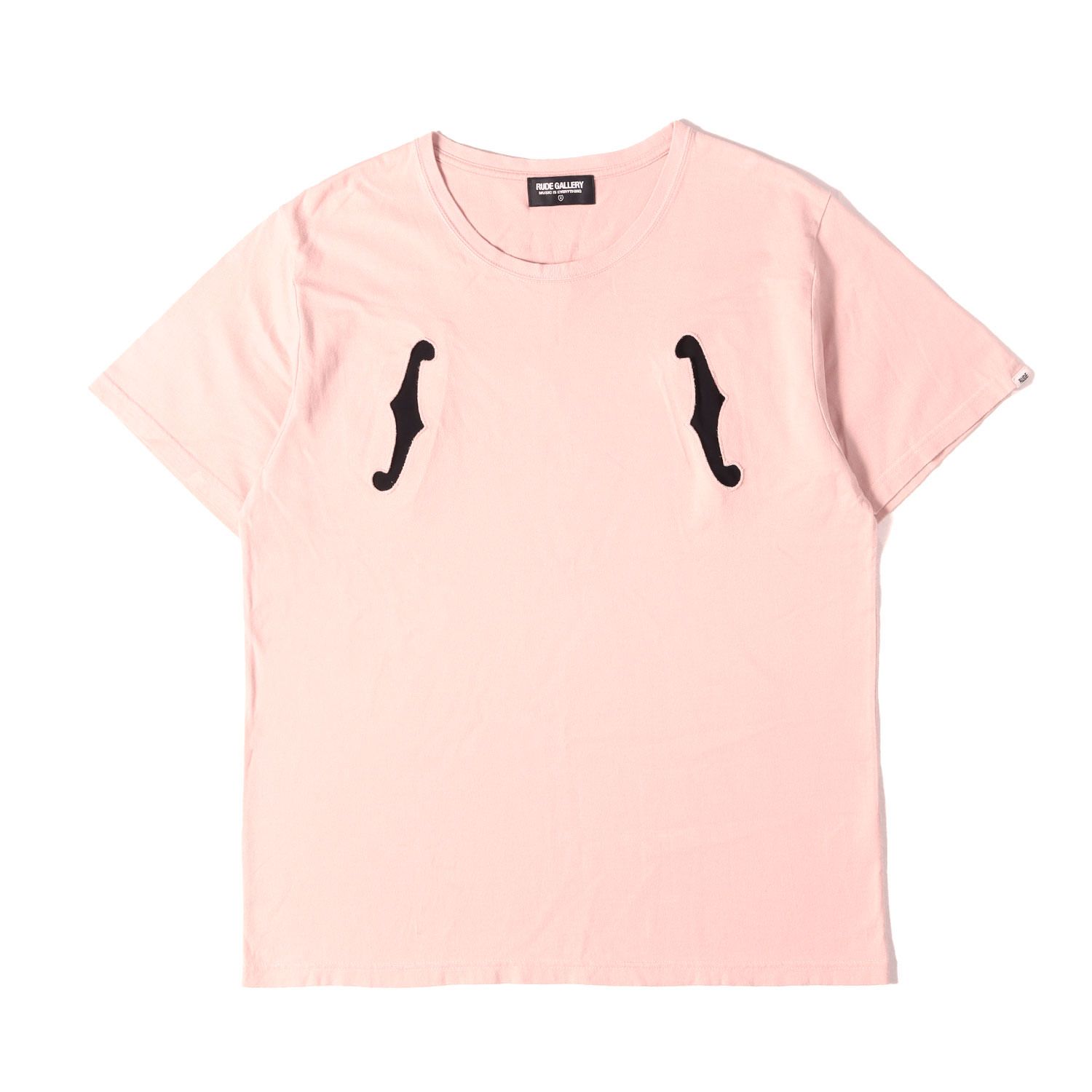RUDE GALLERY ルードギャラリー Tシャツ ピンク サイズ:4 | 25SS Fホール ポケット Tシャツ(HOLE PKT TEE) | トップス カットソー 半袖【メンズ】【中古】