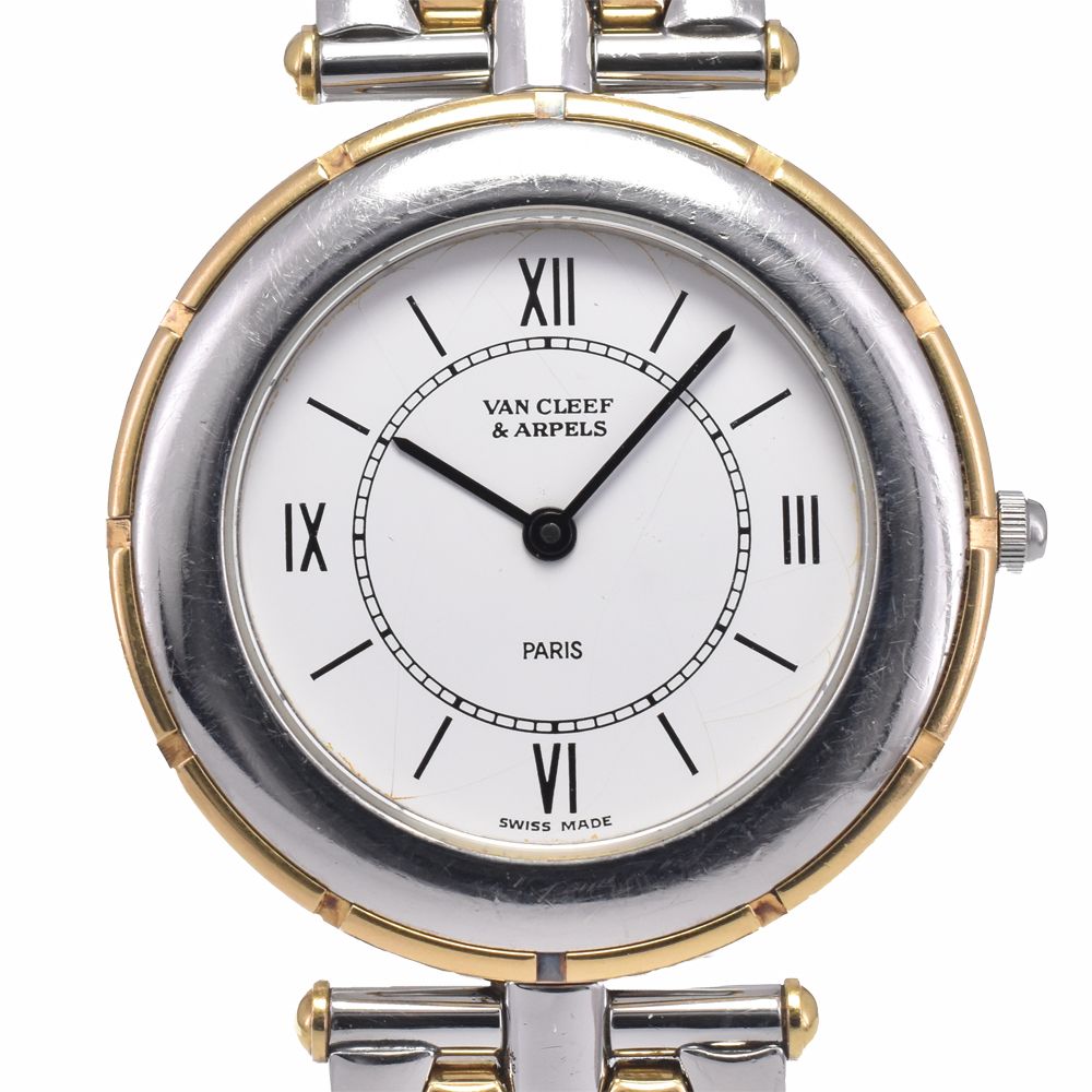ヴァンクリーフ＆アーペル Van Cleef & Arpels ラ コレクション SS/K18YG ホワイト クォーツ ユニセックス 腕時計 I#146448