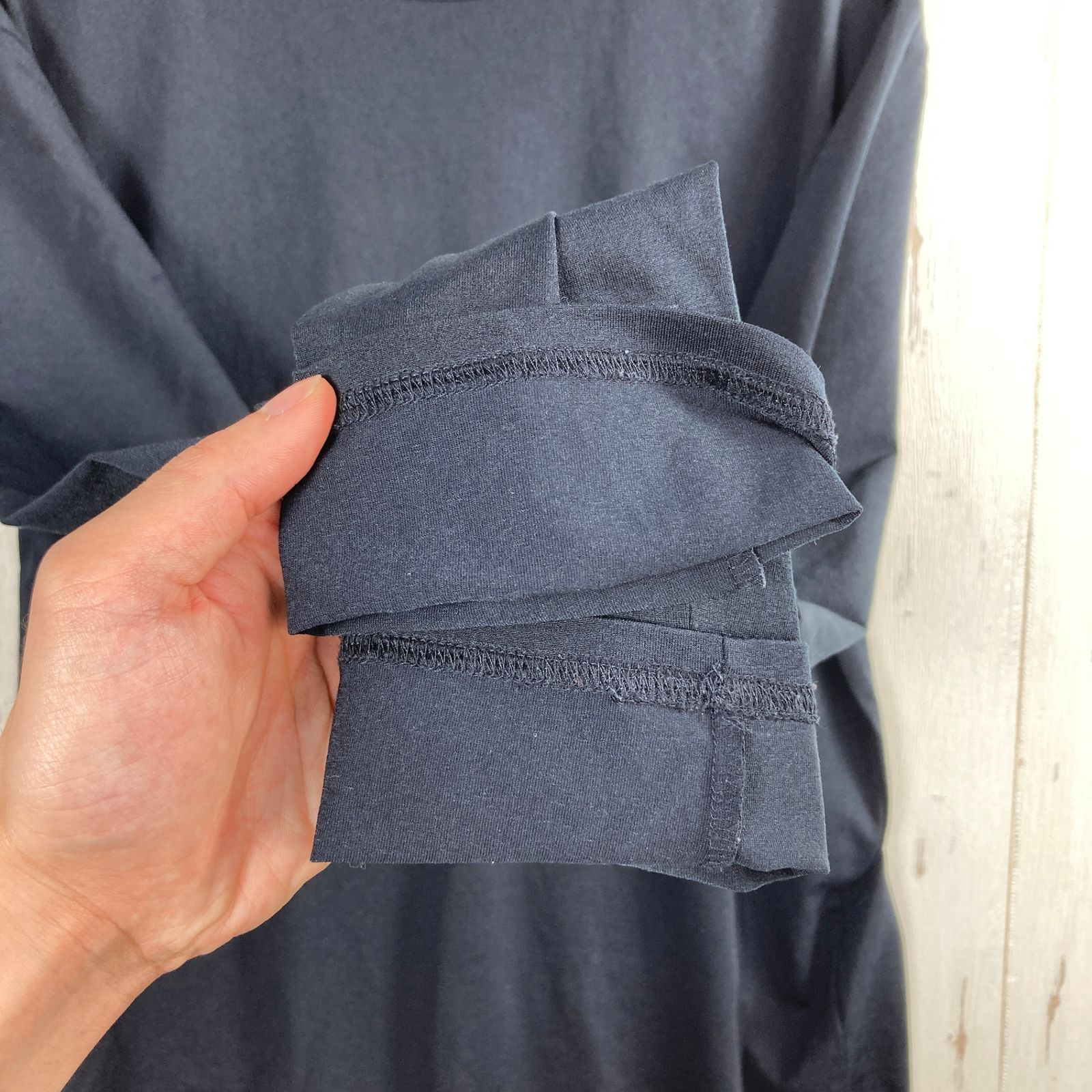✉️Men's M ブラック系 Answer4 ( アンサーフォー ) 刺繍ウサギ Long