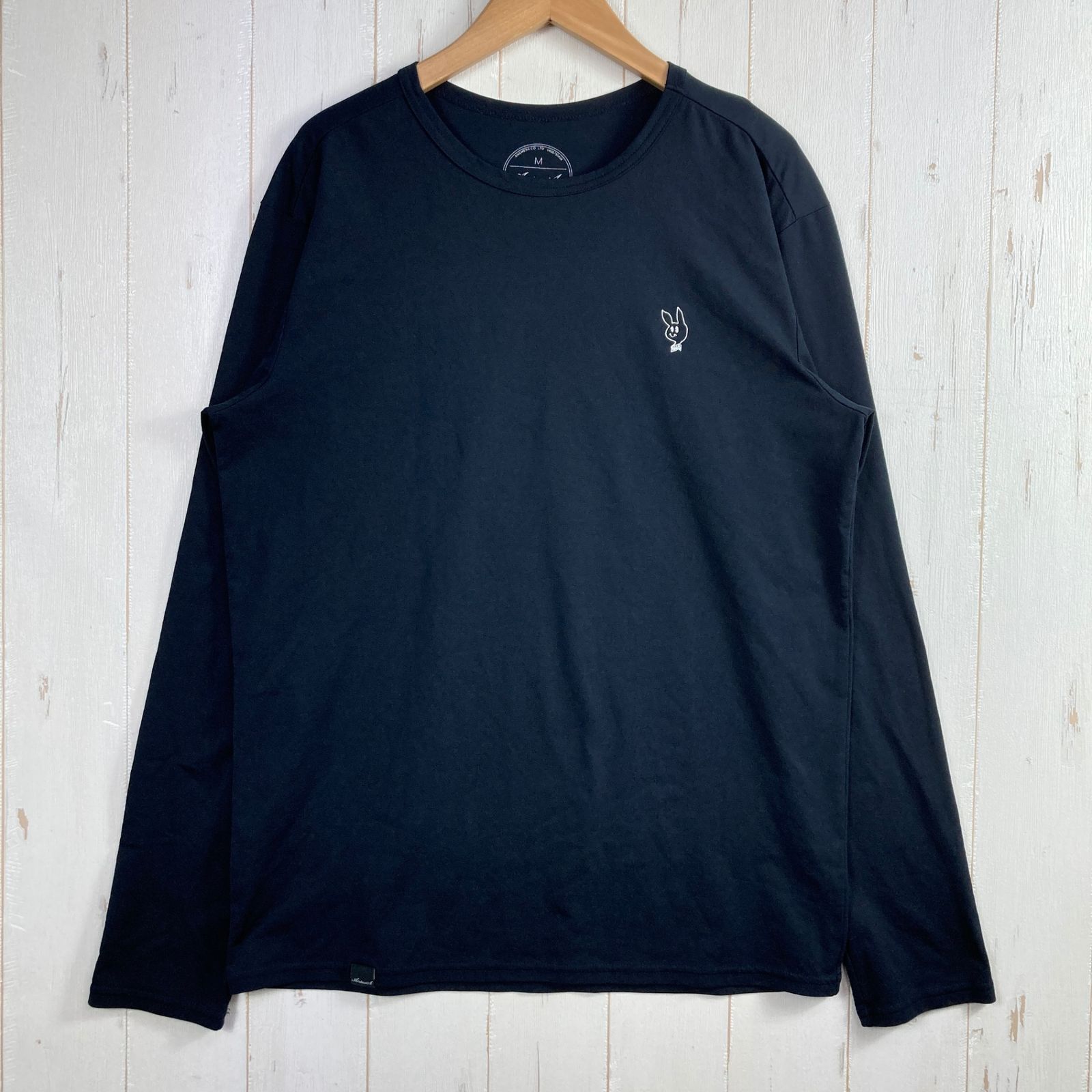 ✉️Men's M ブラック系 Answer4 ( アンサーフォー ) 刺繍ウサギ Long