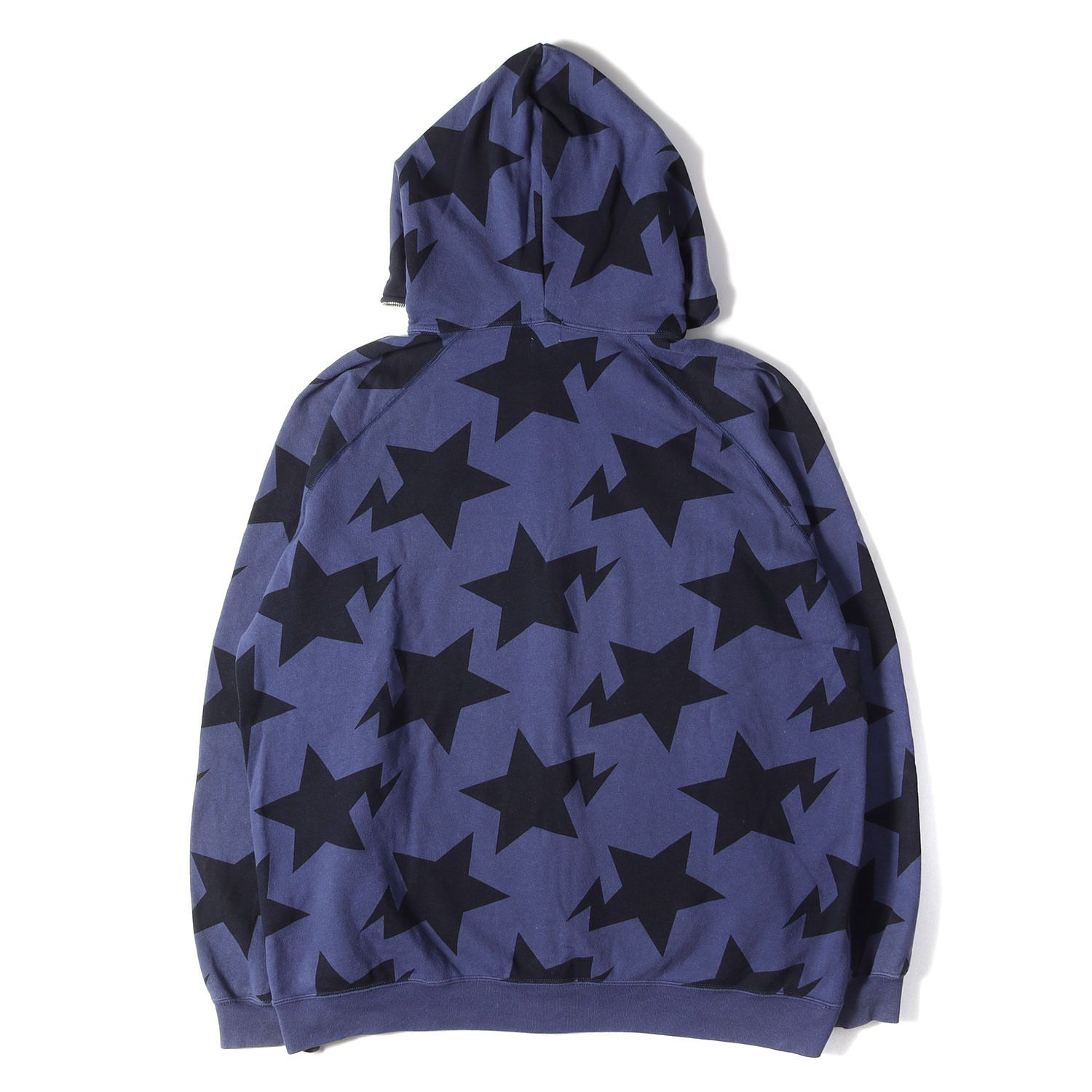 A BATHING APE ア ベイシング エイプ パーカー ネイビー 紺 サイズ:XL 