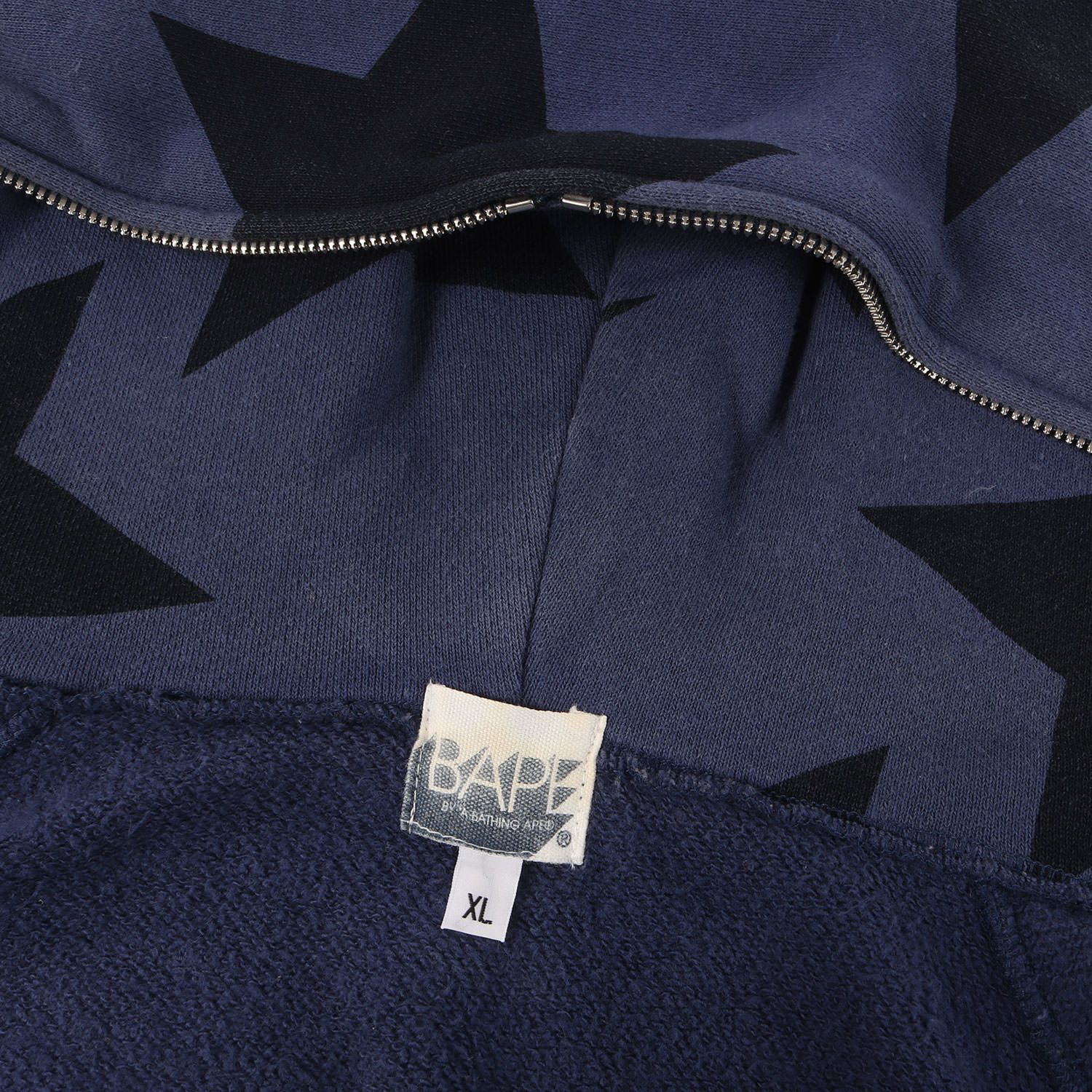 A BATHING APE ア ベイシング エイプ パーカー ネイビー 紺 サイズ:XL