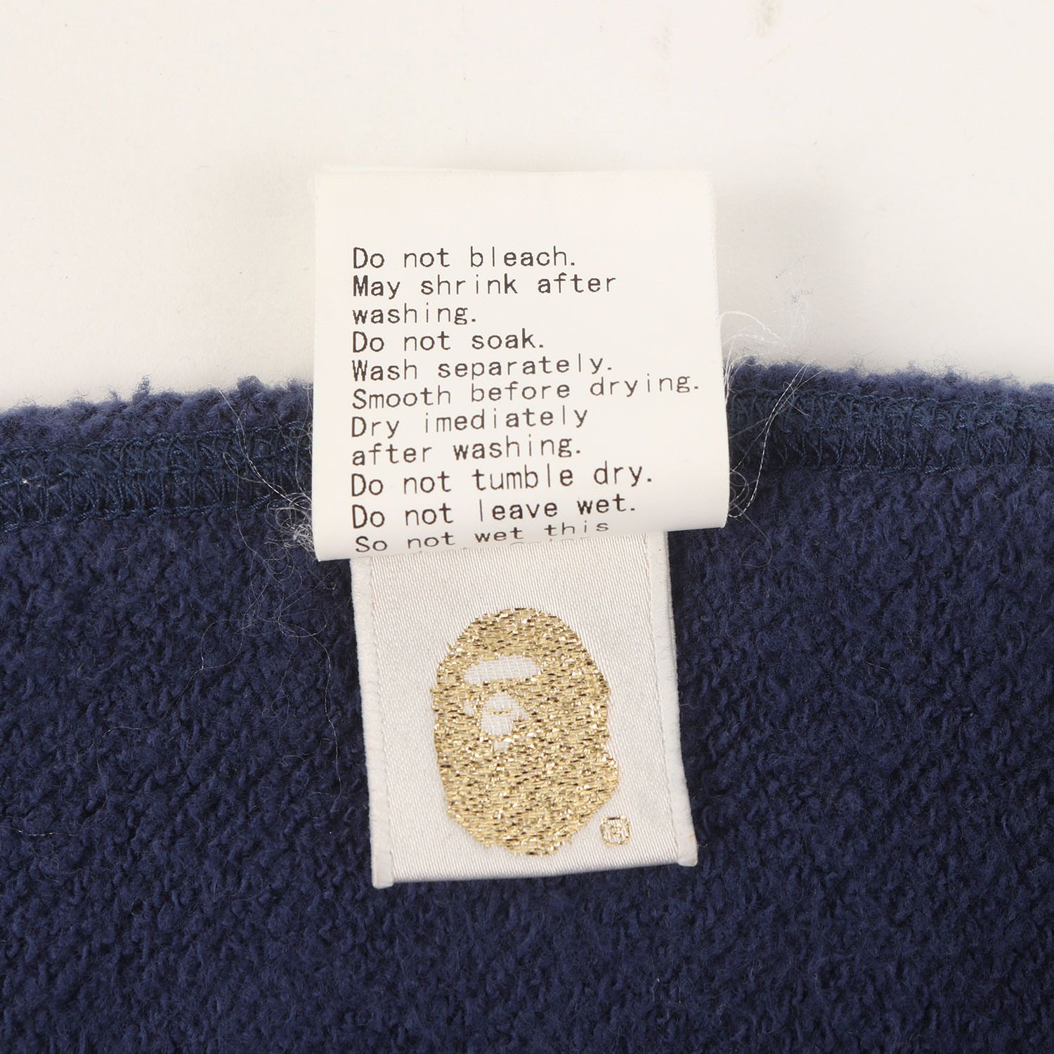 A BATHING APE ア ベイシング エイプ パーカー ネイビー 紺 サイズ:XL
