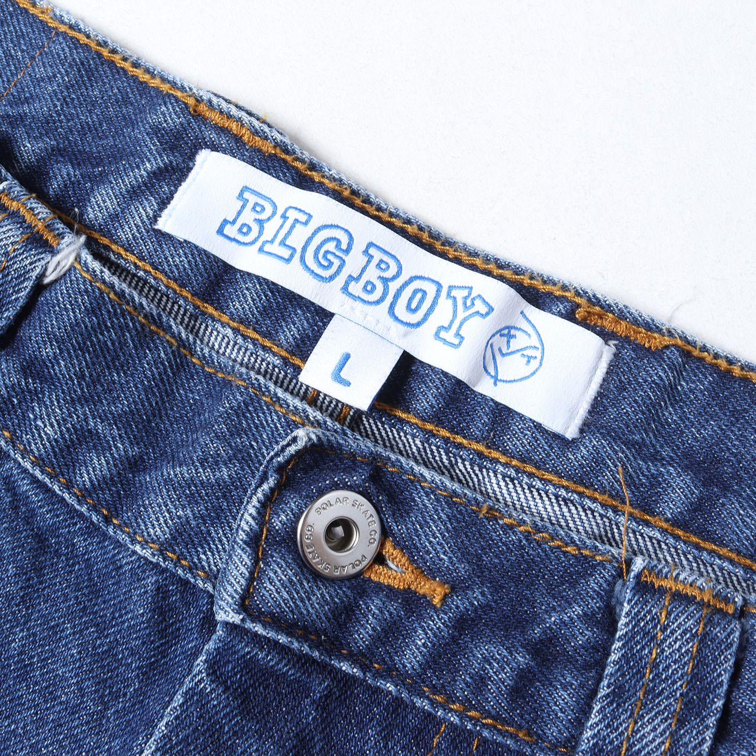 美品】POLAR SKATE CO ポーラー スケート パンツ インディゴ サイズ:L
