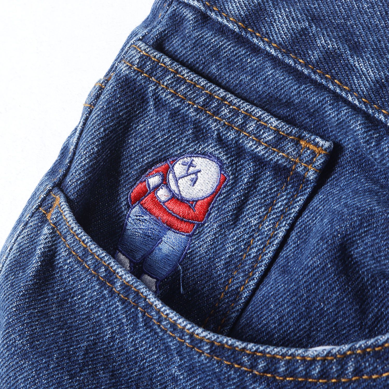 美品】POLAR SKATE CO ポーラー スケート パンツ インディゴ サイズ:L