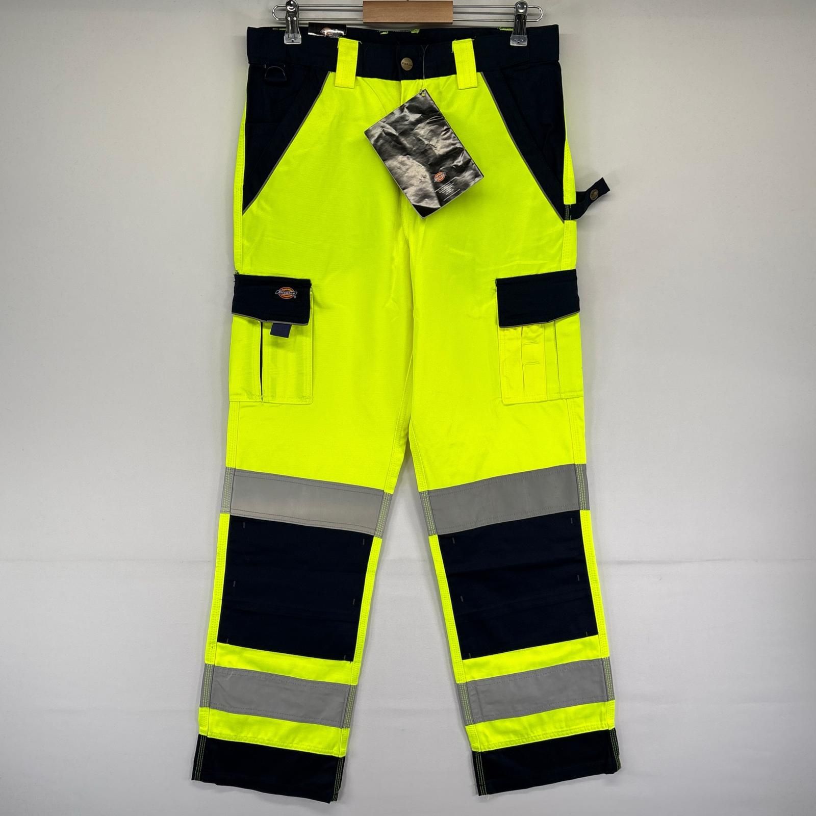 古着 ディッキーズ Dickies パンツ タグ付き デッドストック リフレクター ワンポイントロゴ 94 イエロー系 メンズ