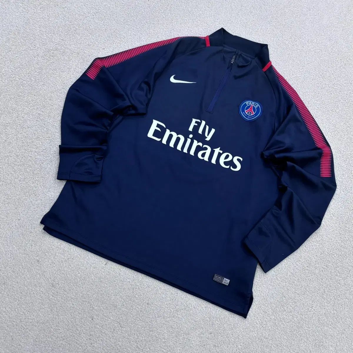 L NIKE 17-18 パリ・サンジェルマンFC ハーフジップ 長袖 0521Y