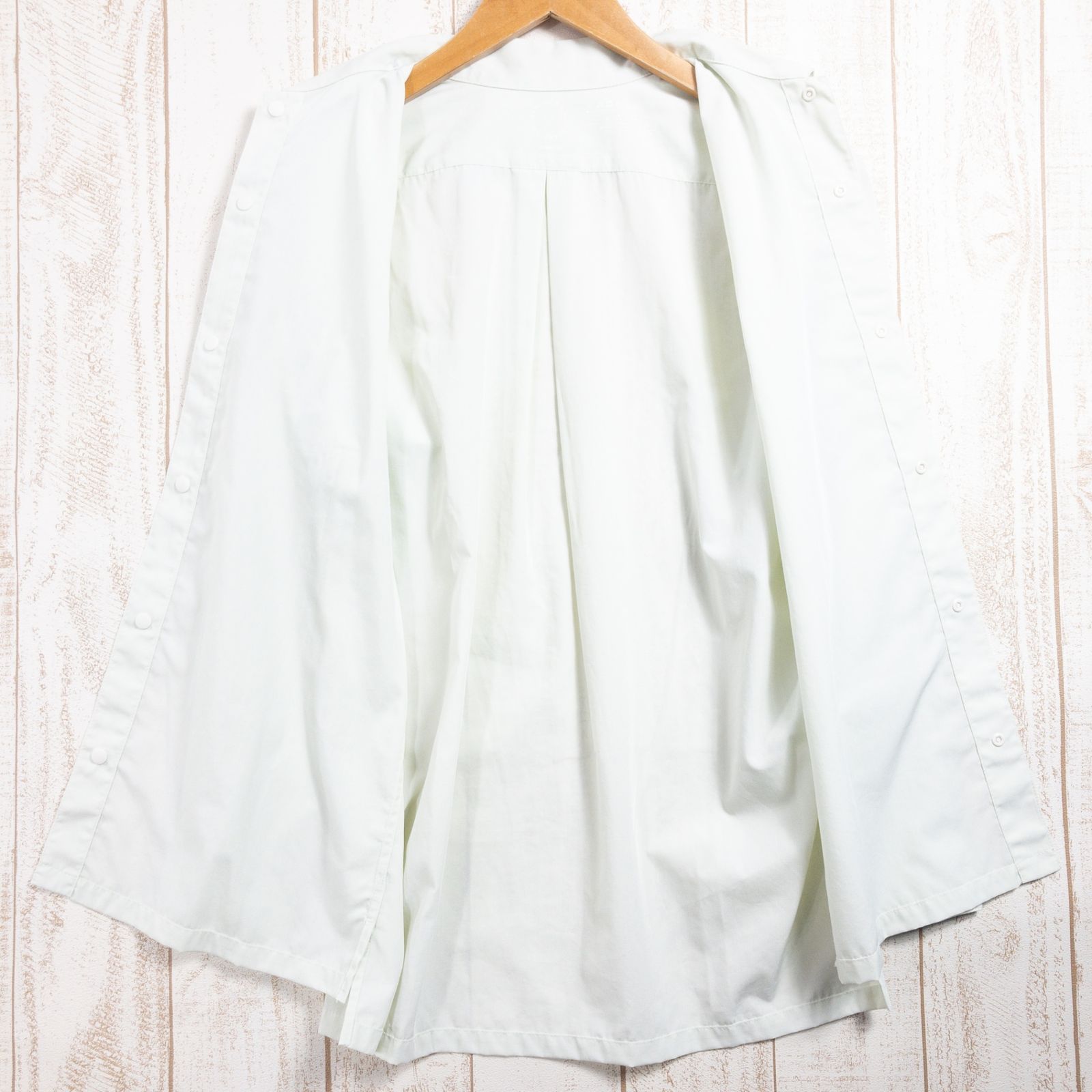 ✉️Unisex XS グリーン系 Yamatomichi ( 山と道 ) バンブー シャツ