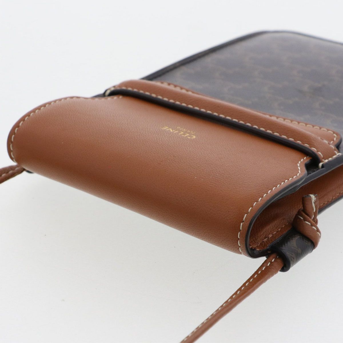 CELINE セリーヌ フラップ付き モバイルポーチ 携帯ケース 10G332