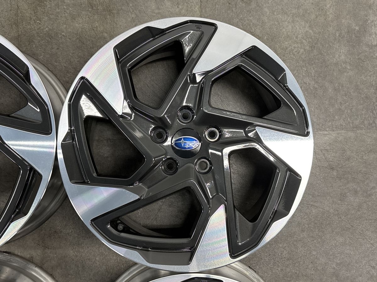 新車外し品】スバル クロストレック リミテッド 純正 18in 7J +55