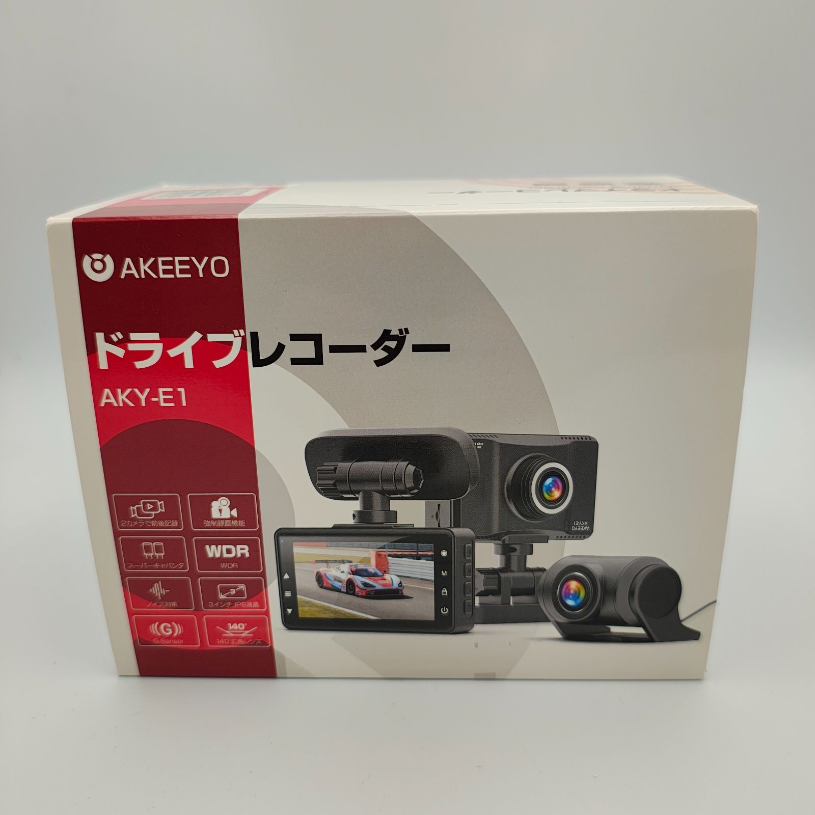 AKEEYO ドライブレコーダー 前後2カメラ AKY-D1 高画質 ドラレコ 広