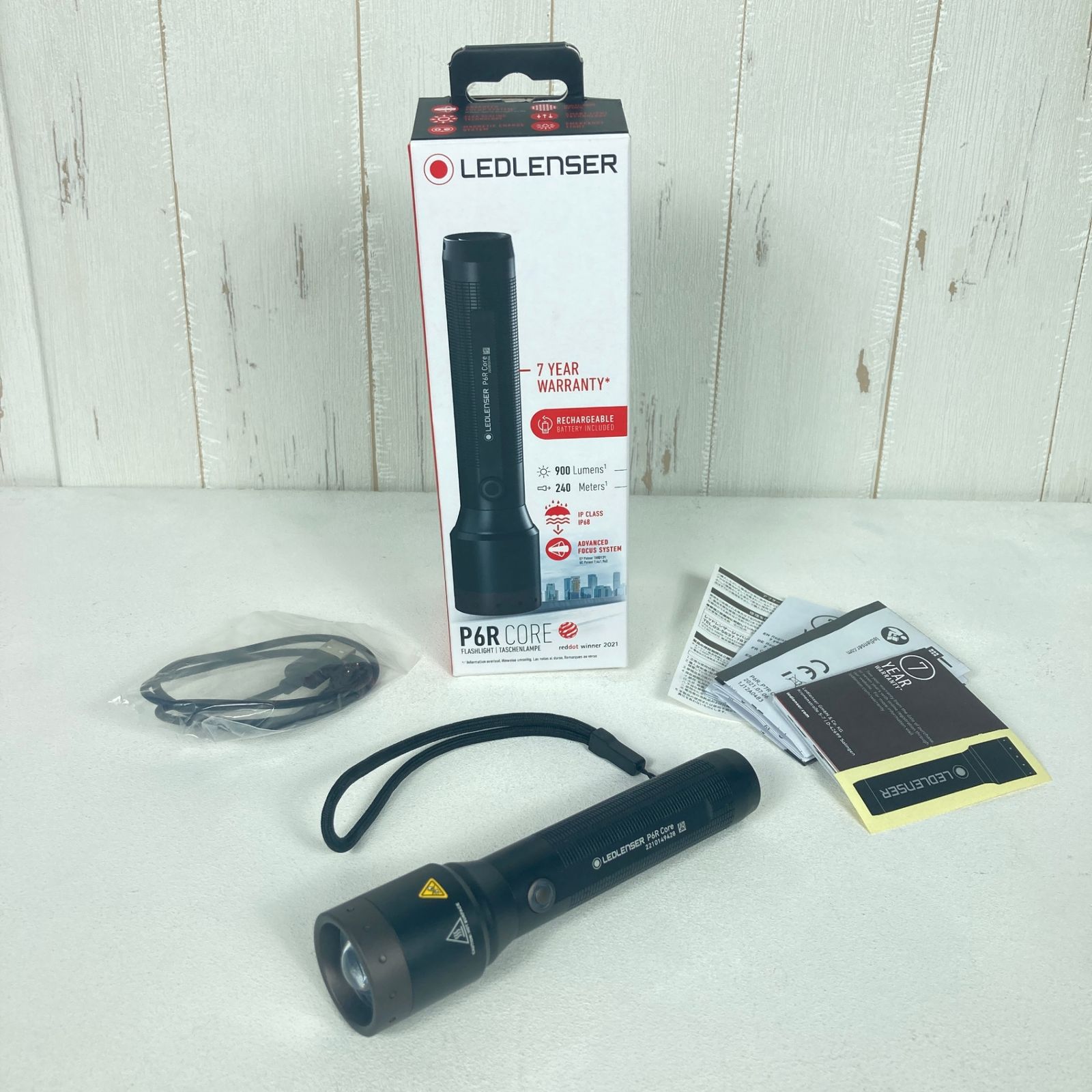 ?️OneSize ブラック系 Ledlenser ( レッドレンザー ) P6R コア P6R Core アルミ ライティングギア ハンドライト z00054805  ハンドライト ライティングギア