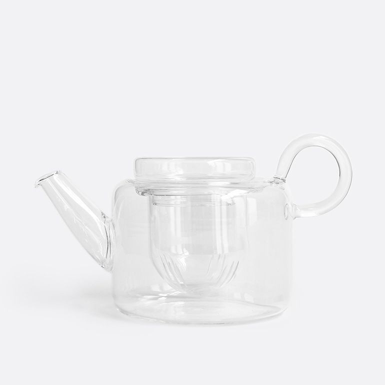 【新品】【1点販売】ICHENDORF MILANO[イッケンドルフ ミラノ]PIUMA Short Tea Pot with filter ピウマ ガラス ティーポット 3点セット ショート[ティーポット フィルター 500ml 紅茶 ハーブティー 水出し] 5,280円