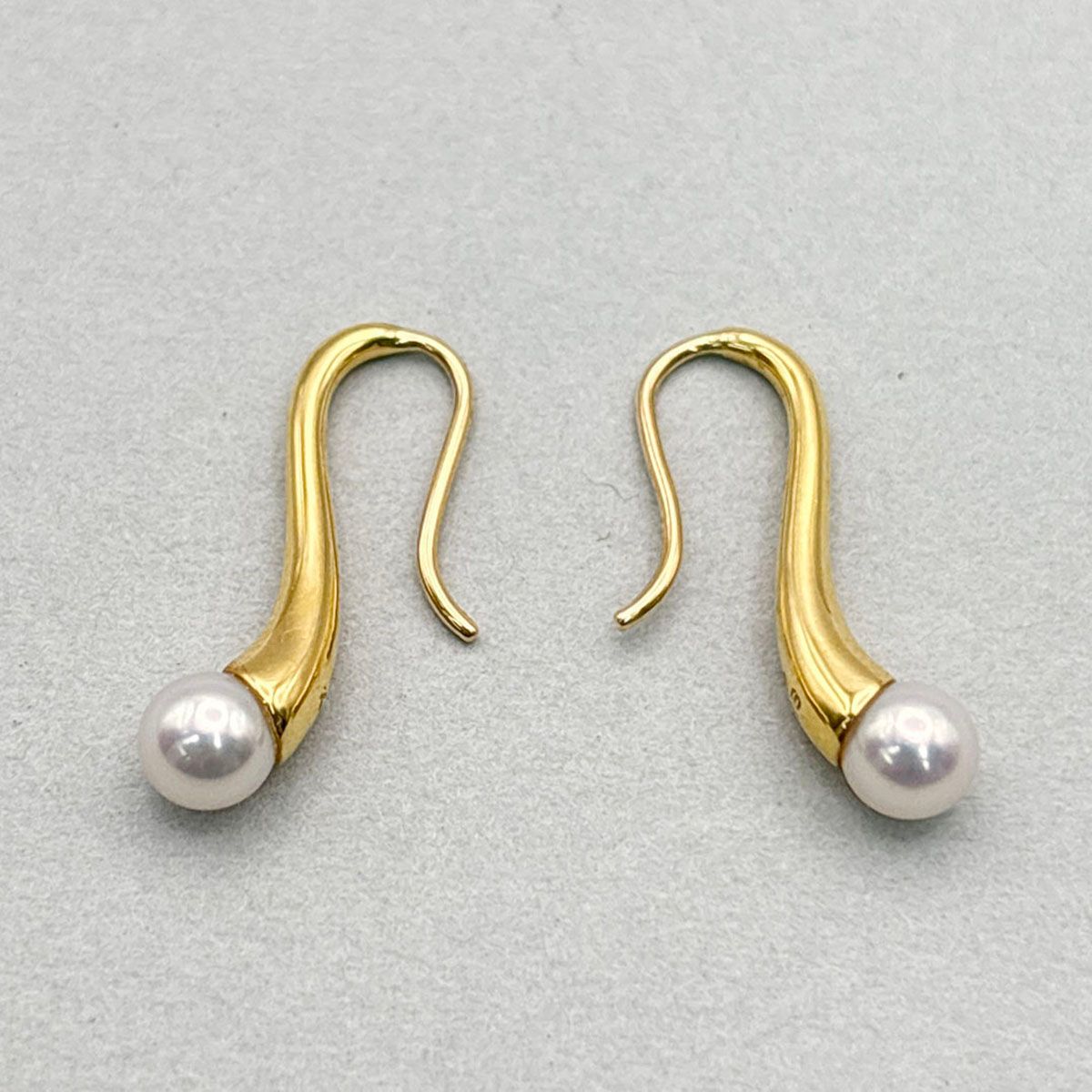 MIKIMOTO ミキモト パール ピアス 750YG ピアス レディース K18 