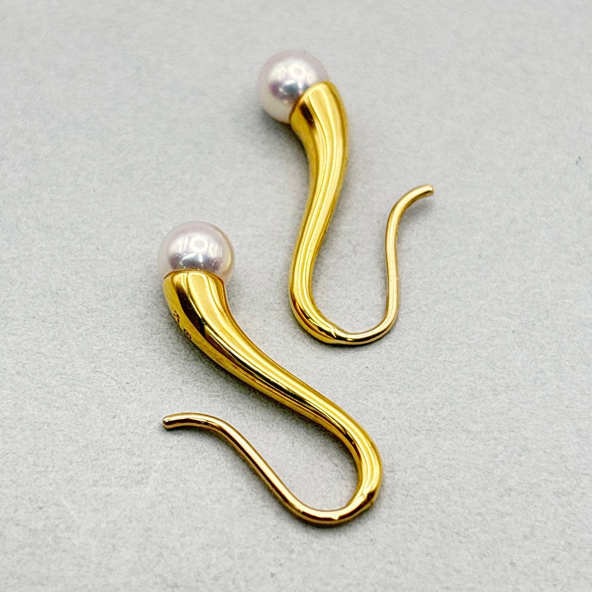 MIKIMOTO ミキモト パール ピアス 750YG ピアス レディース K18 