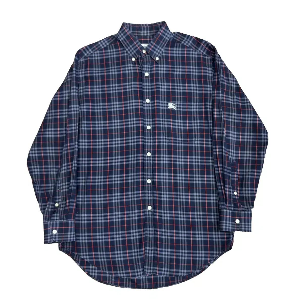 39(M) BURBERRY バーバリー ネイビー ノヴァチェック シャツ