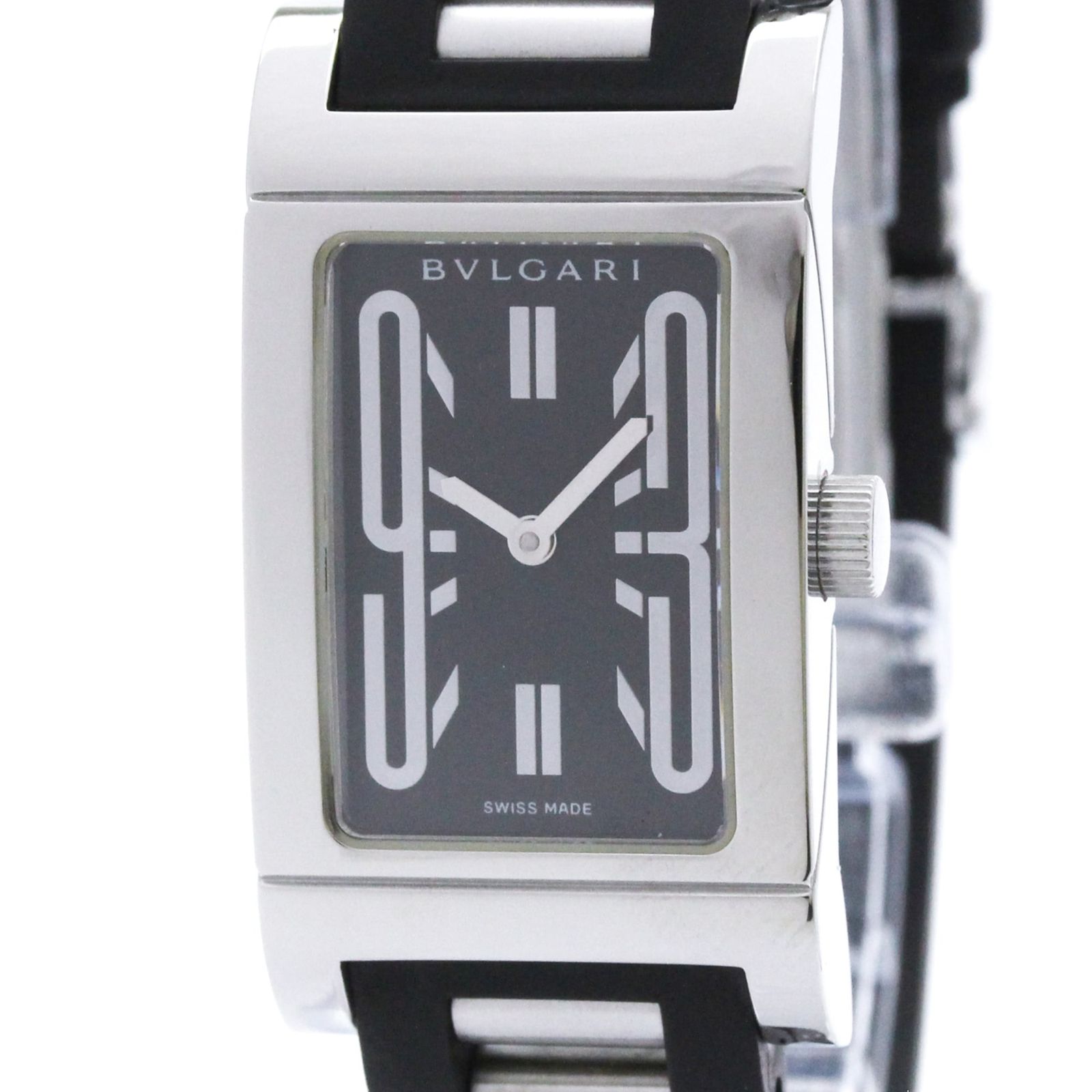 ブルガリ (BVLGARI) レッタンゴロ ステンレススチール クォーツ レディース 時計 RT39S (外装仕上げ済み)