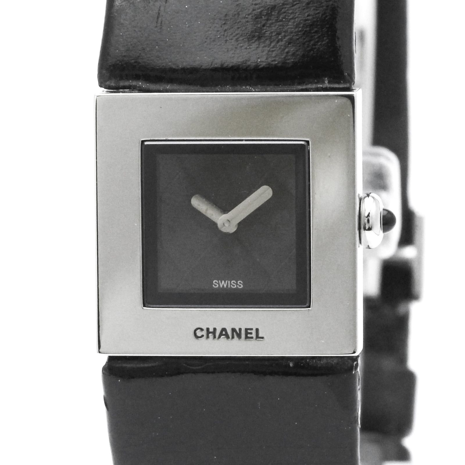シャネル (CHANEL) マトラッセ ステンレススチール レザー クォーツ レディース 時計 H0116 (外装仕上げ済み)