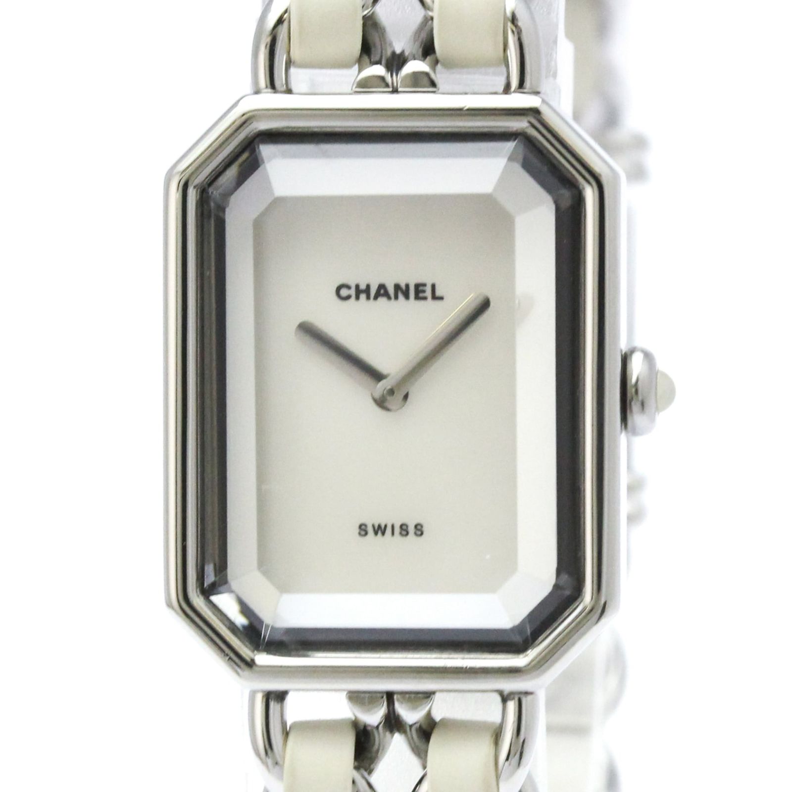 シャネル (CHANEL) プルミエール Mサイズ シェル文字盤 ステンレススチール レザー クォーツ レディース 時計 H1639 (外装仕上げ済み)