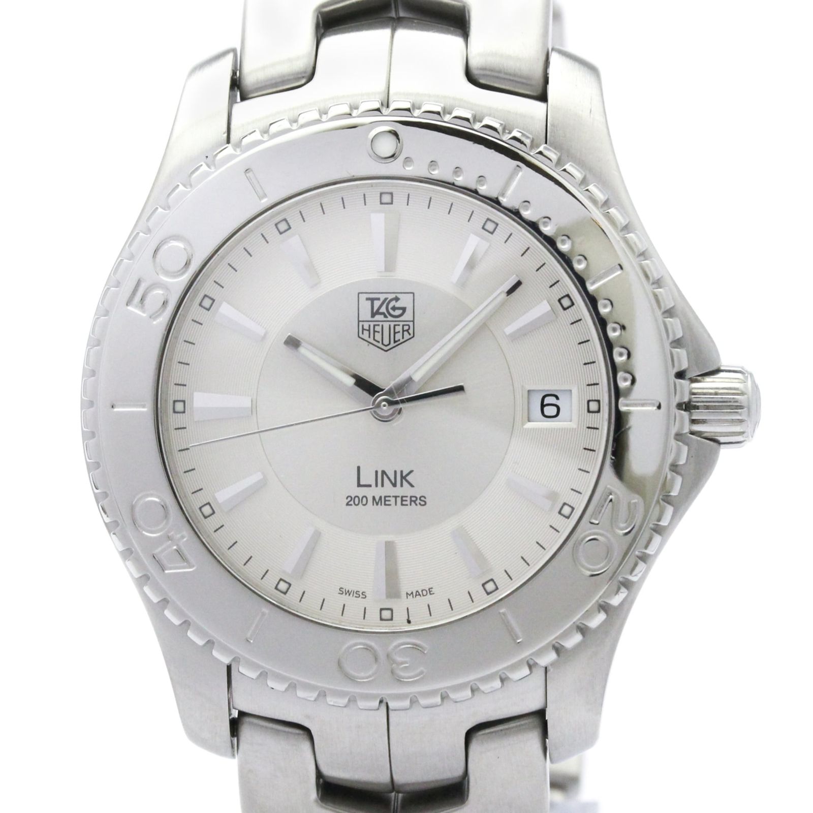 タグホイヤー (TAG HEUER) リンク ステンレススチール クォーツ メンズ 時計 WJ1111 (外装仕上げ済み)