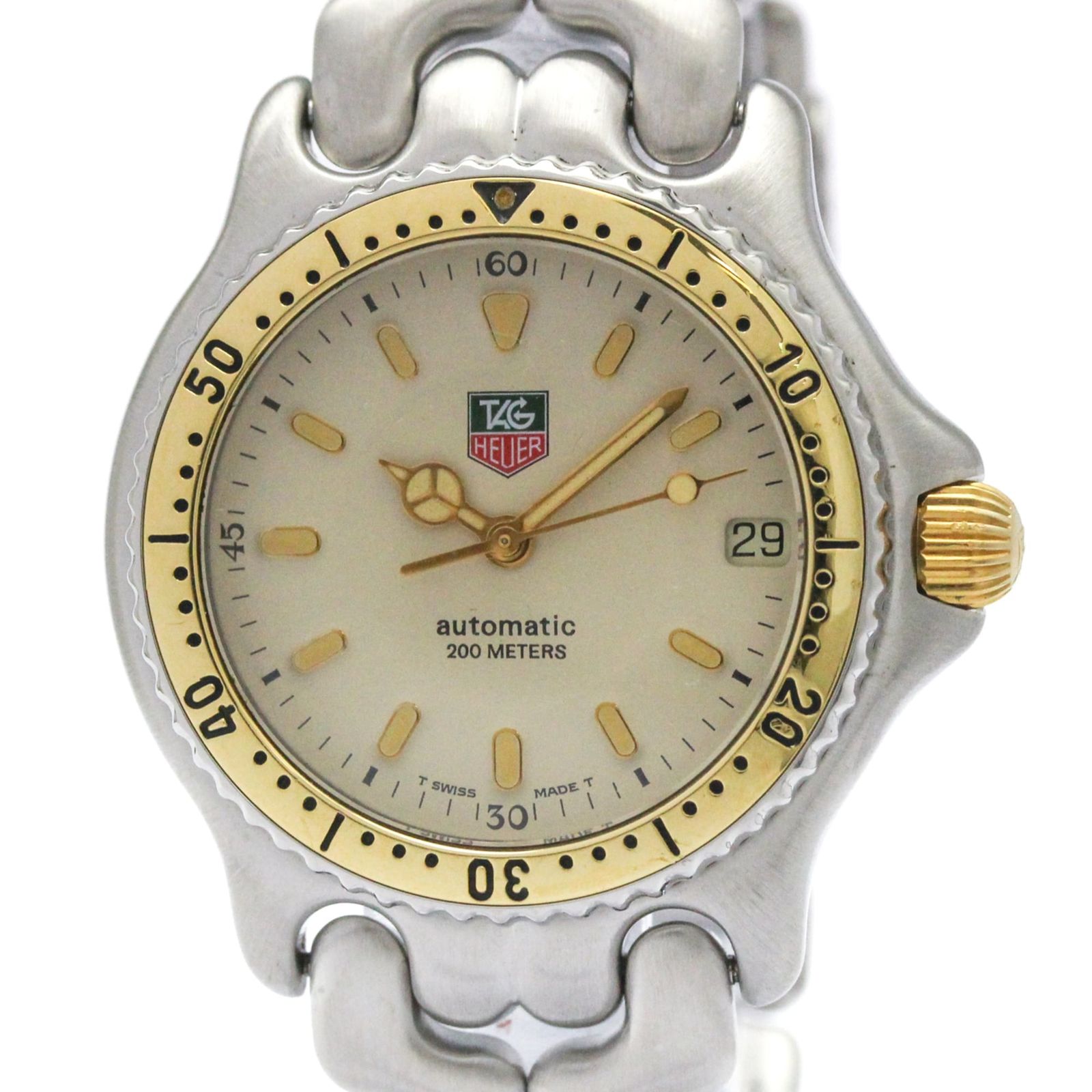 TAG HEUER タグホイヤー セル 200M ゴールドプレート ステンレススチール 自動巻き メンズ 時計 S87.013 (外装仕上げ済み)