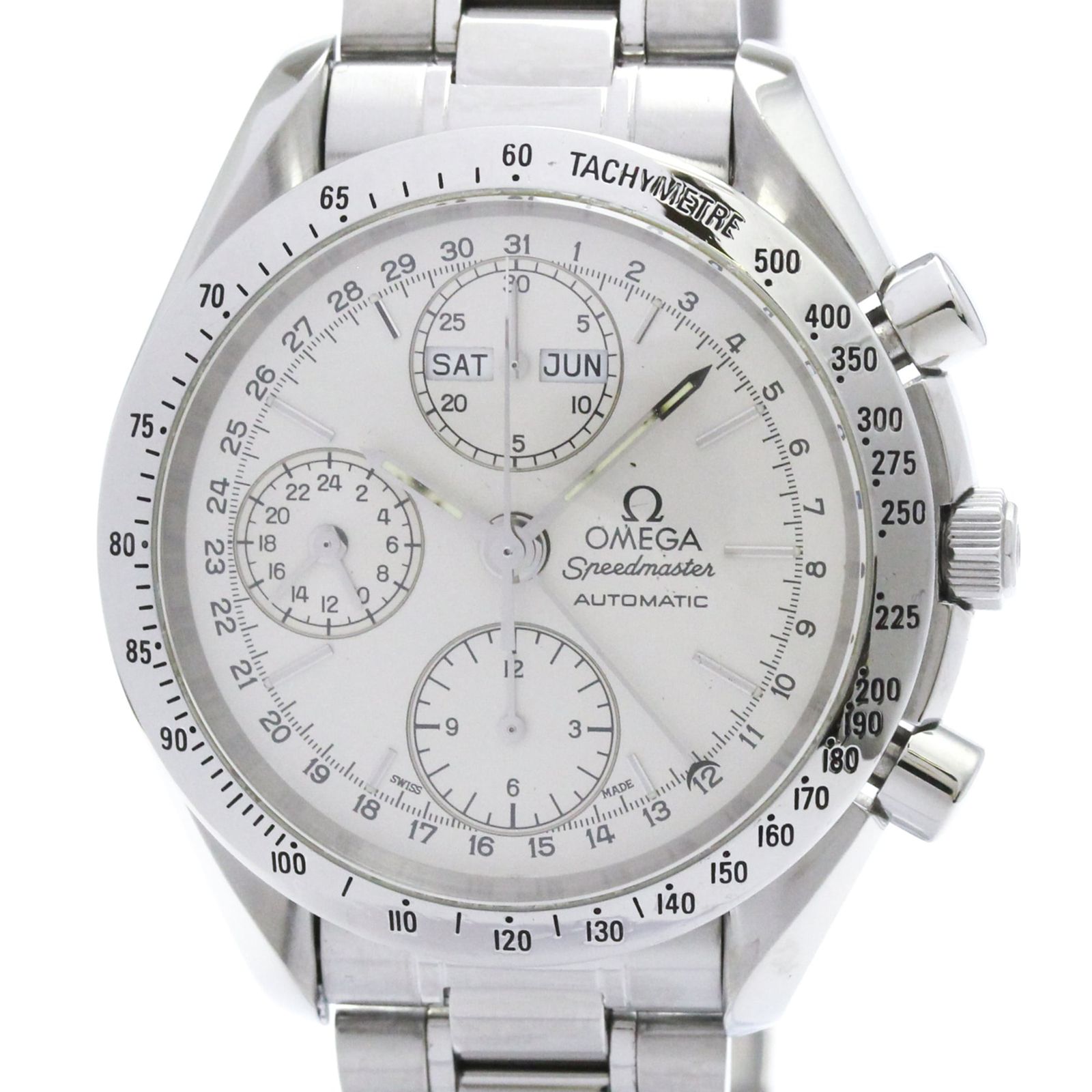 オメガ (OMEGA) スピードマスター トリプルカレンダー ステンレススチール 自動巻き メンズ 時計 3521.30 (外装仕上げ済み)