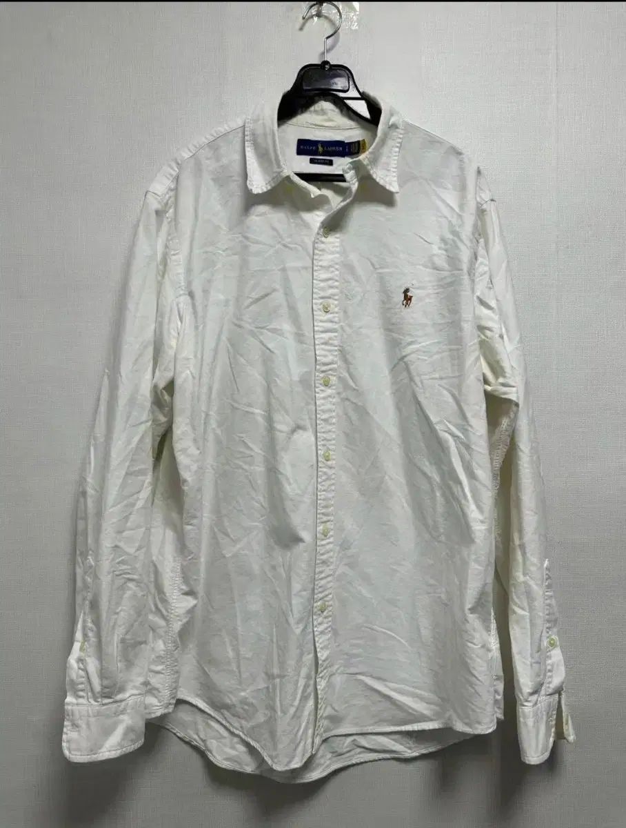 ポロ ラルフローレン 白 シャツ L サイズ クラシックフィット