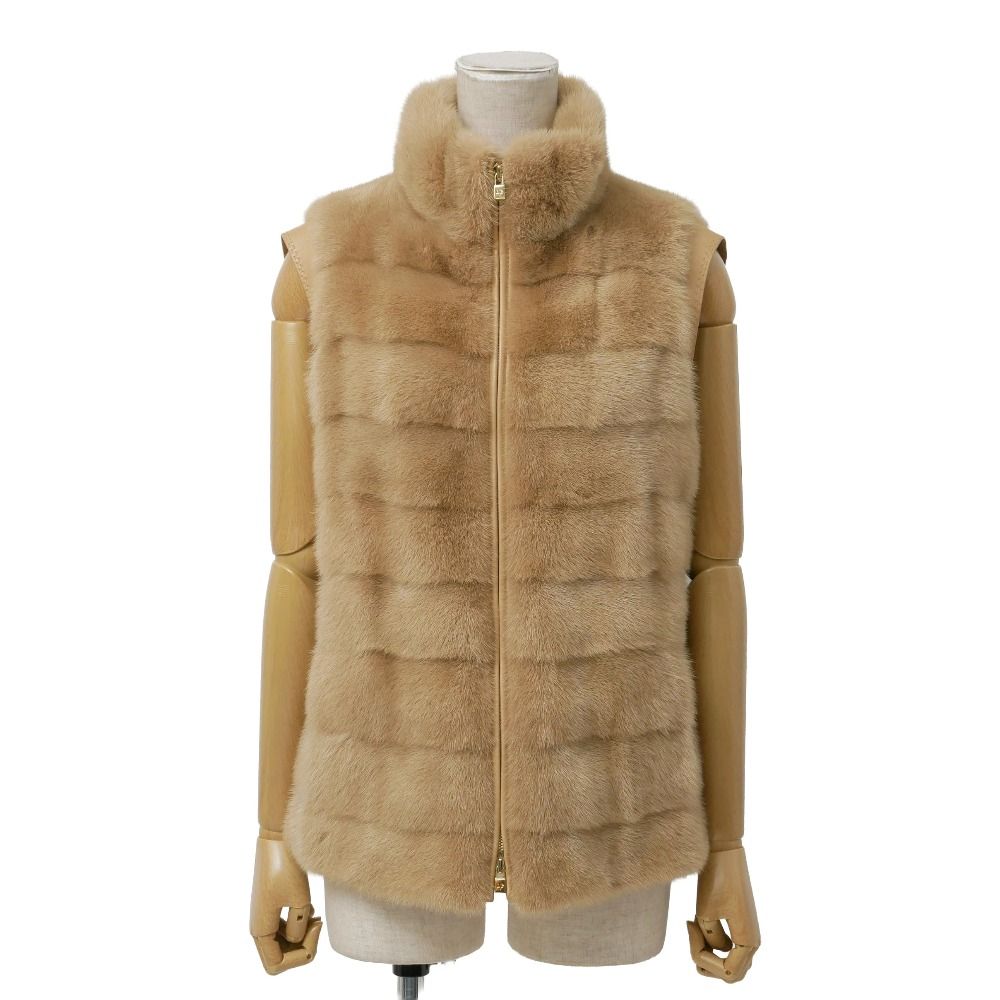 ■美品■Loro Piana ロロピアーナ コート サイズ- ミンク ファー ベスト 毛皮 ブランド古着【中古】20260521/RA9524 149,000円