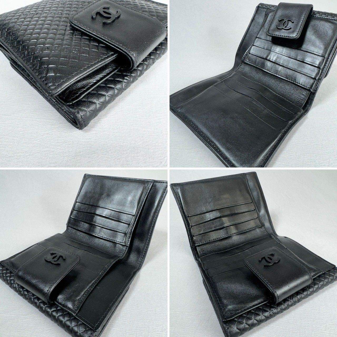 美品】CHANEL シャネル マイクロチョコバー Wホック コンパクト 二