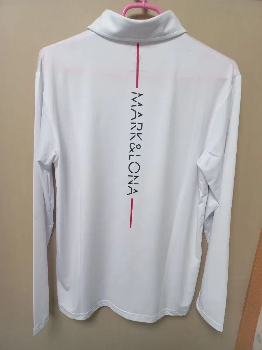 MARK & LONA マークアンドロナ ゴルフウェア 白 長袖 カラーTシャツ M