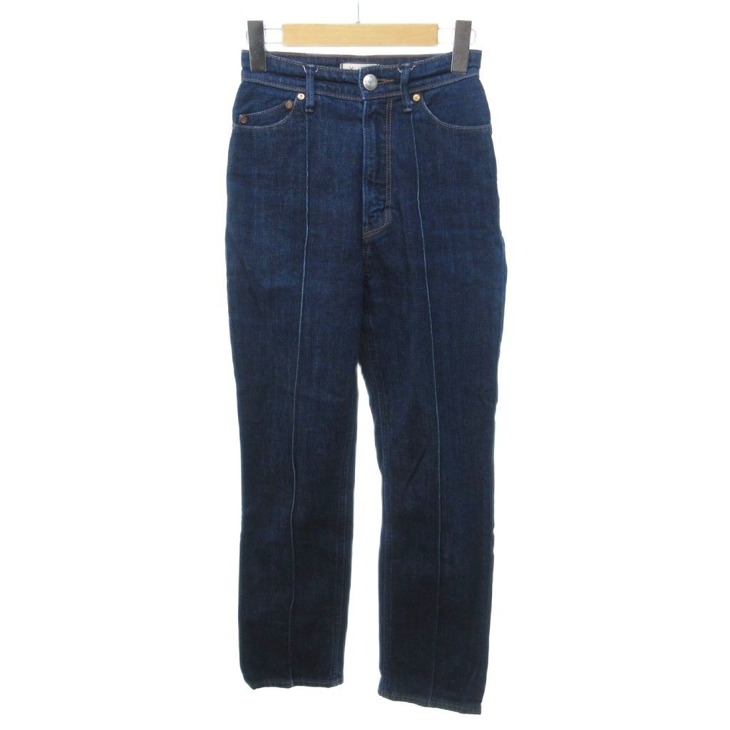 ヤヌーク YANUK HIGH WEST RUTH 571212 デニムパンツ ジーンズ ストレート センタープレス インディゴブルー 23 /HW