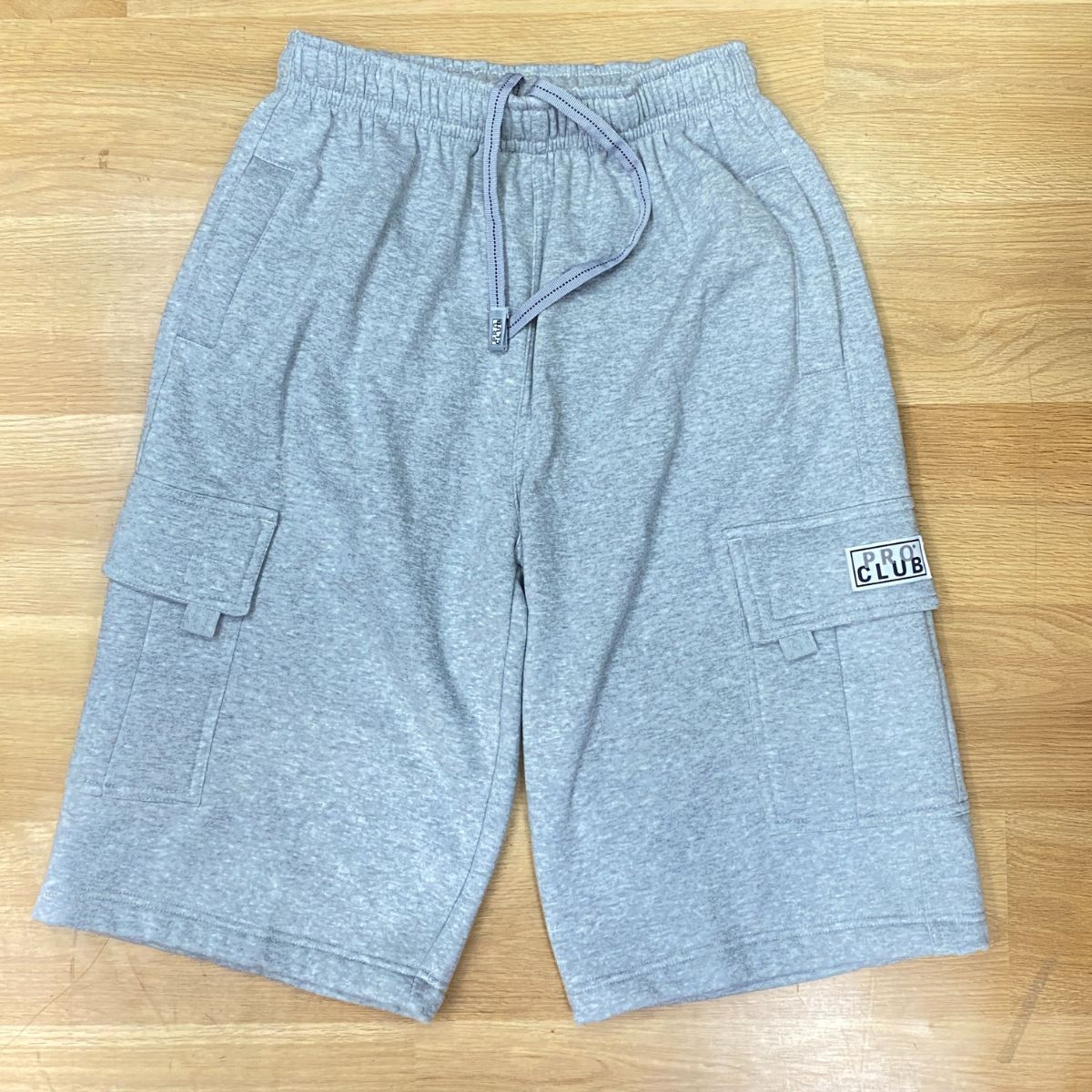 LA発 PROCLUB USA プロクラブ Heavyweight Fleece Shorts フリースカーゴ ショートパンツ Hグレー (SJNS27)