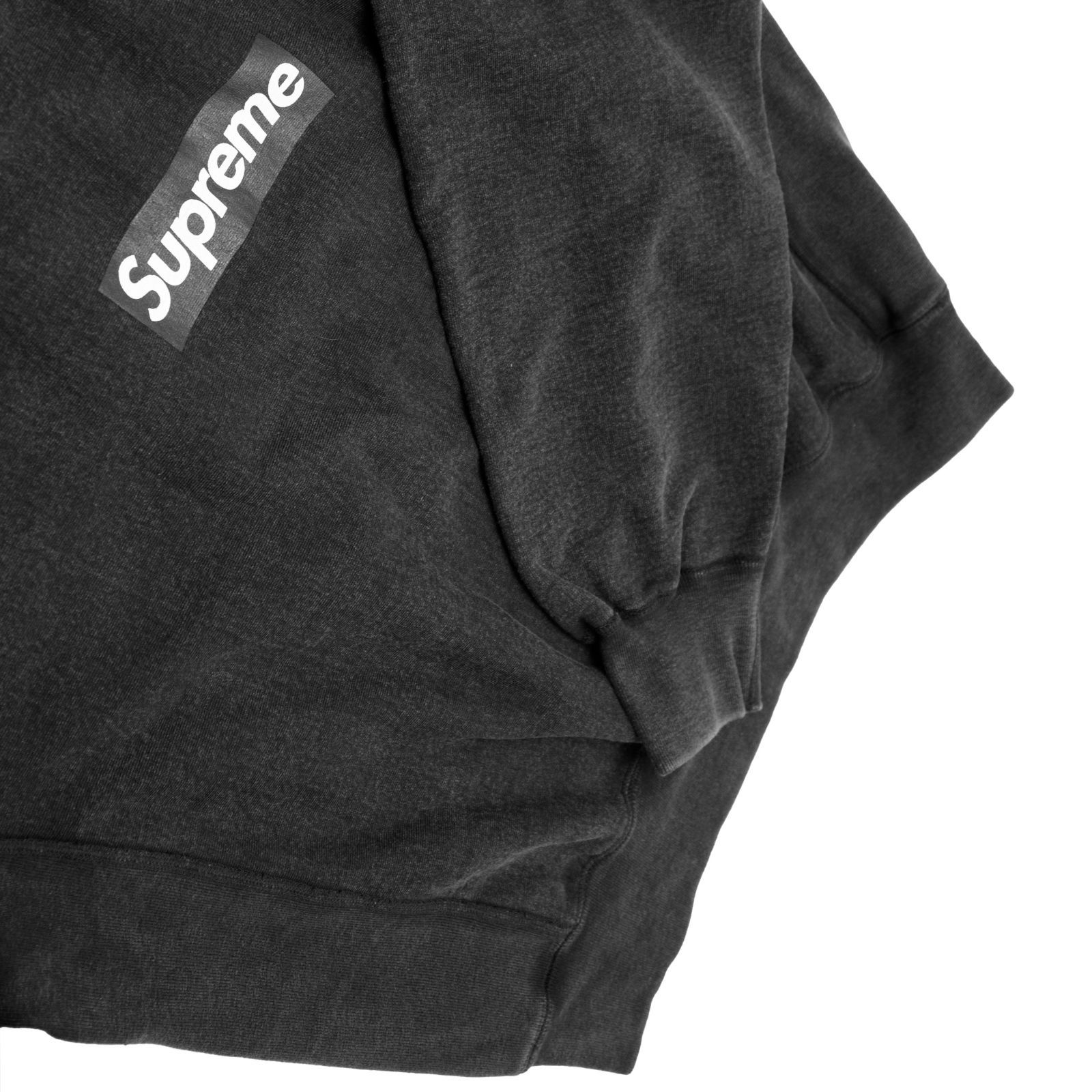 未使用】シュプリーム Washed Box Logo Crewneck ブラック 25SS サイズ 