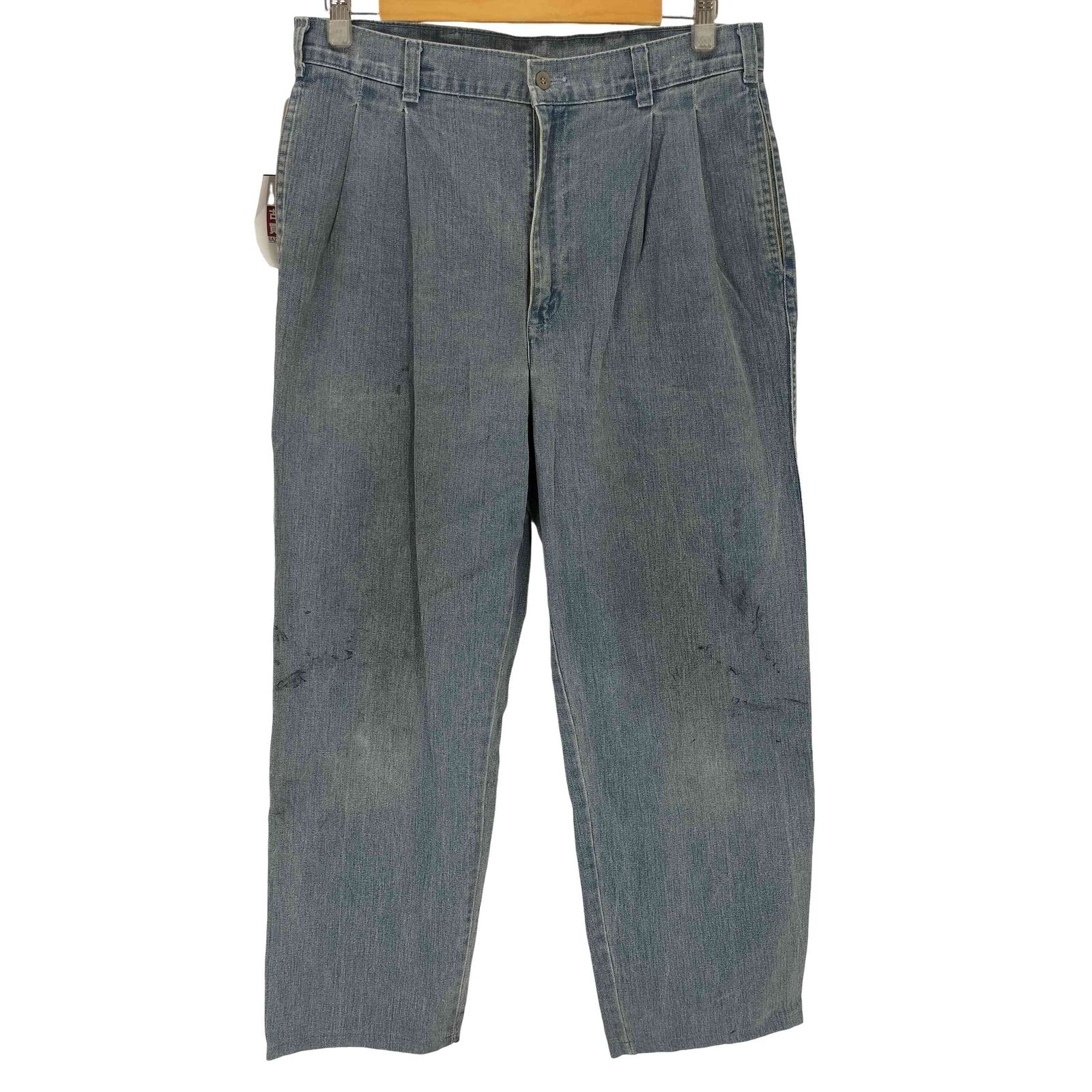 ドッカーズ DOCKERS 90S USA製 LEVIS COTTON CHAMBRAY 2 TUCKS TROUSERS メンズ 33X34