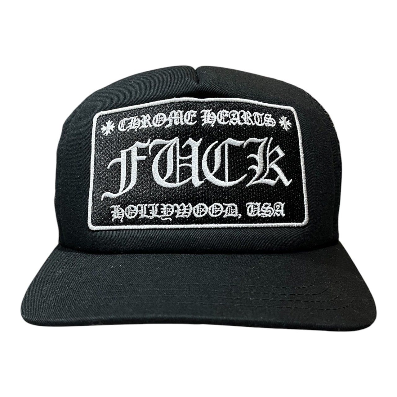 Chrome Hearts Tracker Cap Fuck Black クロムハーツ トラッカー
