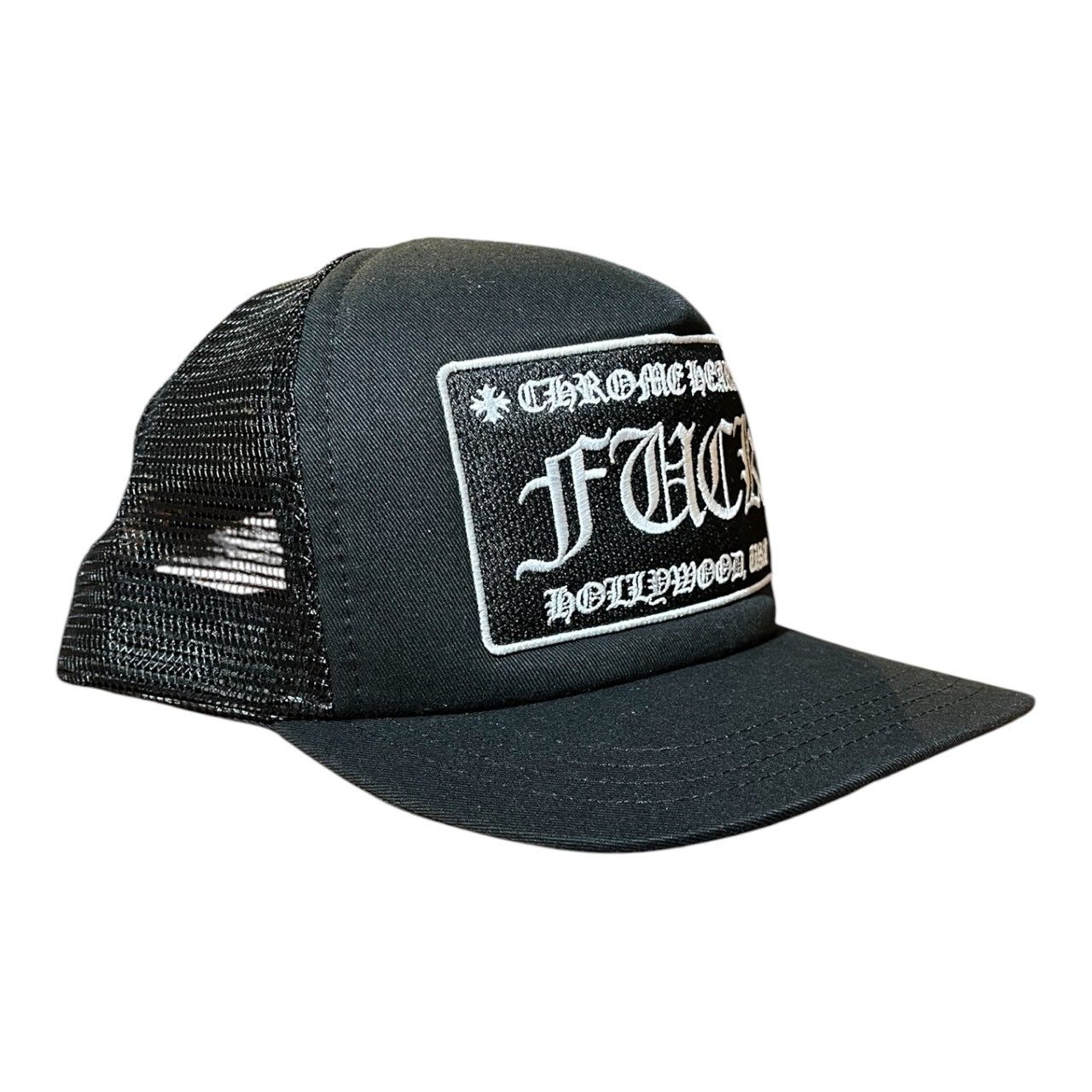 Chrome Hearts Tracker Cap Fuck Black クロムハーツ トラッカー