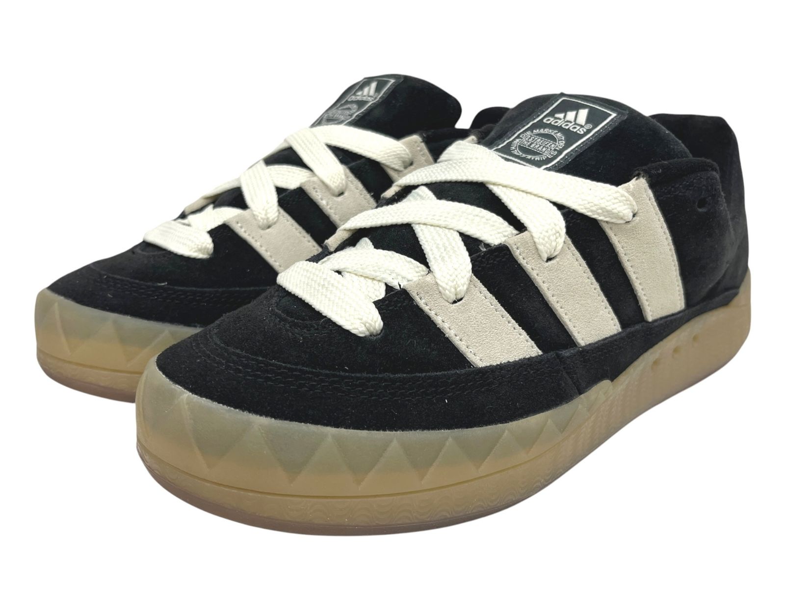 adidas Originals (アディダスオリジナルス) ADIMATIC アディマティック ローカット スニーカー IE2224 27.5cm US9.5 コアブラック×オフホワイト メンズ/028
