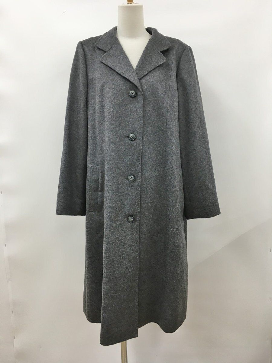 セール，正規品 レリアン Leilian カシミヤコート 13+ 長袖 大きい 