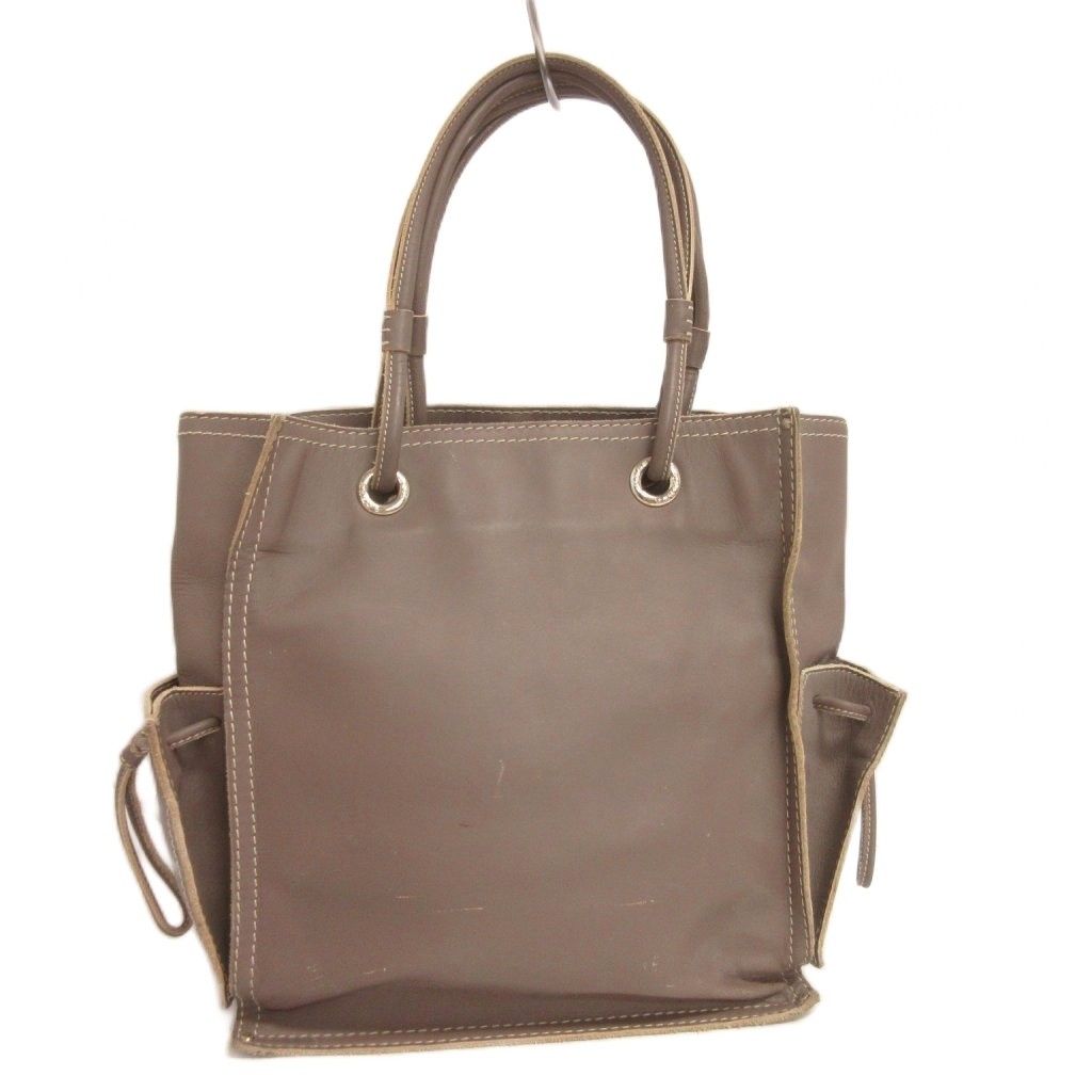 ロエベ LOEWE アナグラム トートバッグ 肩掛け パンチング レザー