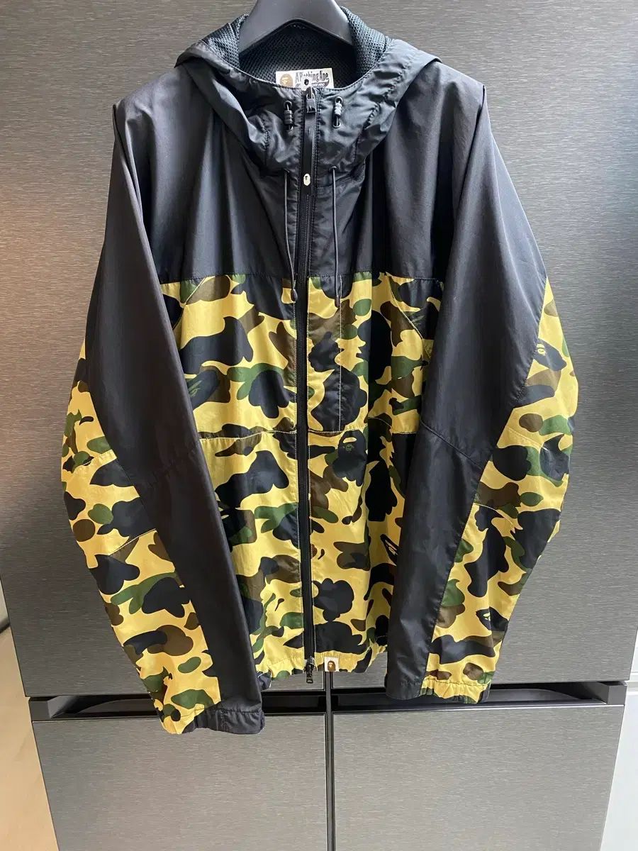 BAPE イエローカモフラ ウールカモフラージュ ウィンドブレーカー ジャケット XL 出品
