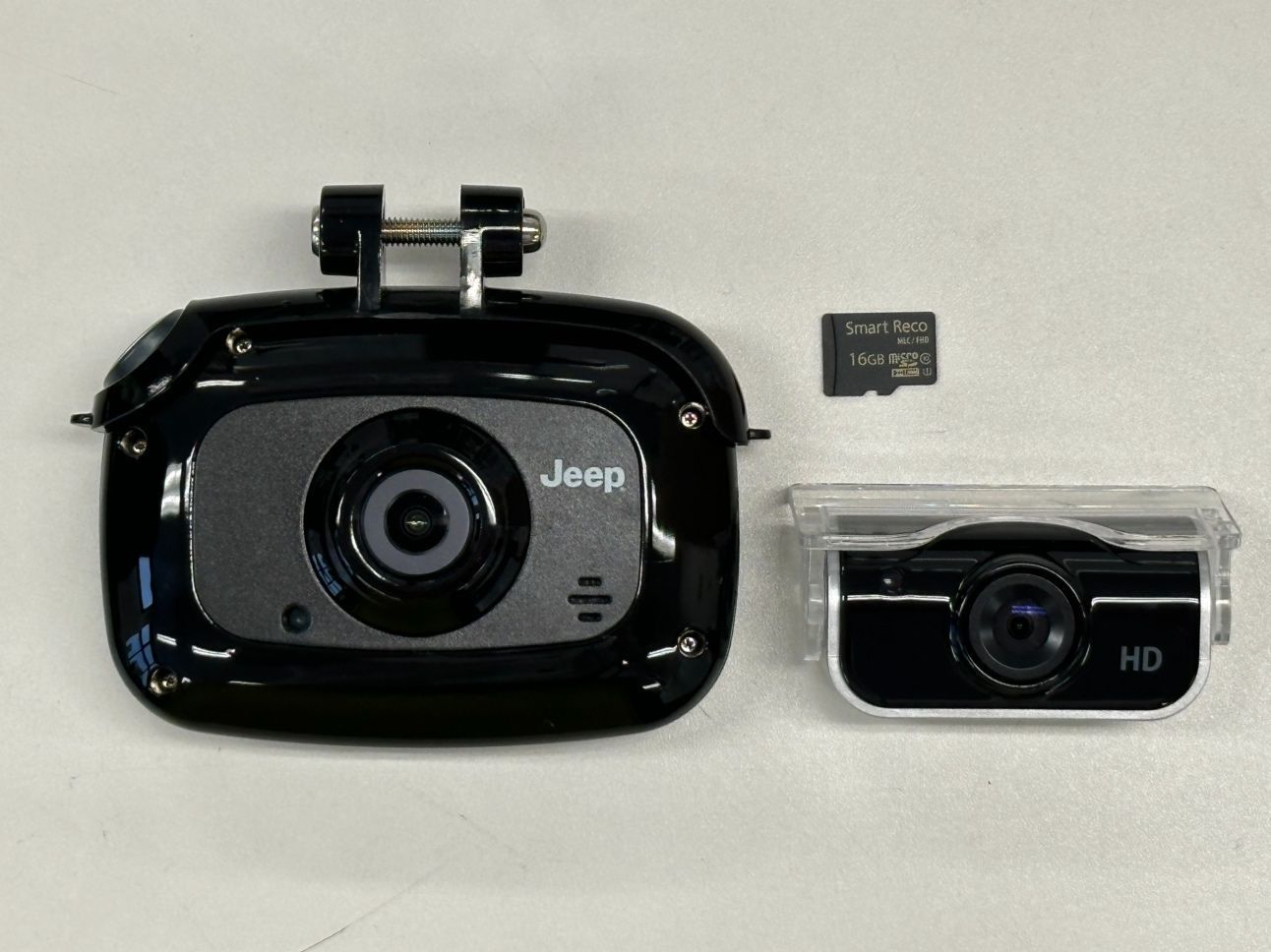 Jeep/ジープ スマートレコ/Smart Reco WHSR-510 ドライブレコーダー ドラレコ DR ダッシュカム モニター付き フロント リア セット 中古品 本体のみ SDカードフォーマット済み 配線なし 動作確認済み 中古品 現状品　⑦
