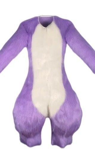 着ぐるみ ケモノ体 短毛タイプ 紫 Aタイプ 全身 ケモノ マスク ファースーツ ぬいぐるみ コスプレ コスチューム