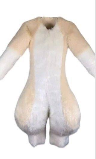 着ぐるみ ケモノ体 短毛タイプ クリーム Bタイプ 全身 ケモノ ファースーツ ぬいぐるみ コスプレ コスチューム