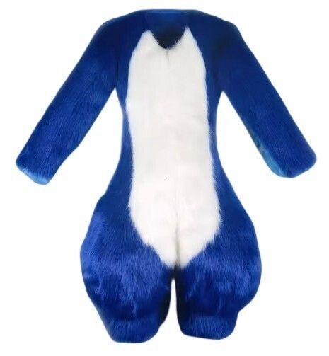 着ぐるみ ケモノ体 短毛タイプ ダークブルー Aタイプ 全身 ケモノ マスク ファースーツ ぬいぐるみ コスプレ コスチューム