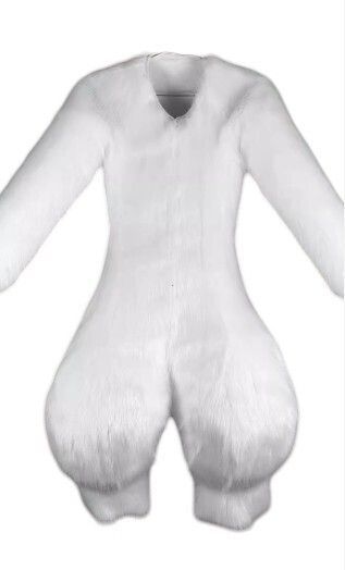 着ぐるみ ケモノ体 短毛タイプ 白 全身 ケモノ ファースーツ ぬいぐるみ コスプレ コスチューム