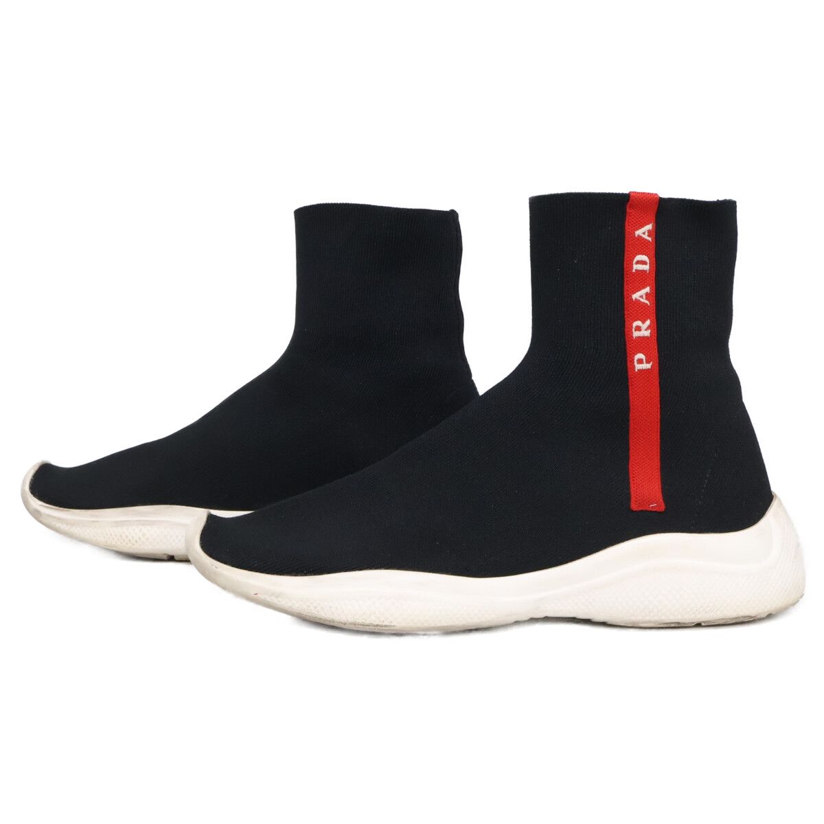 PRADA SPORT プラダスポーツ ニットアッパー ハイカット ソックス 35 1