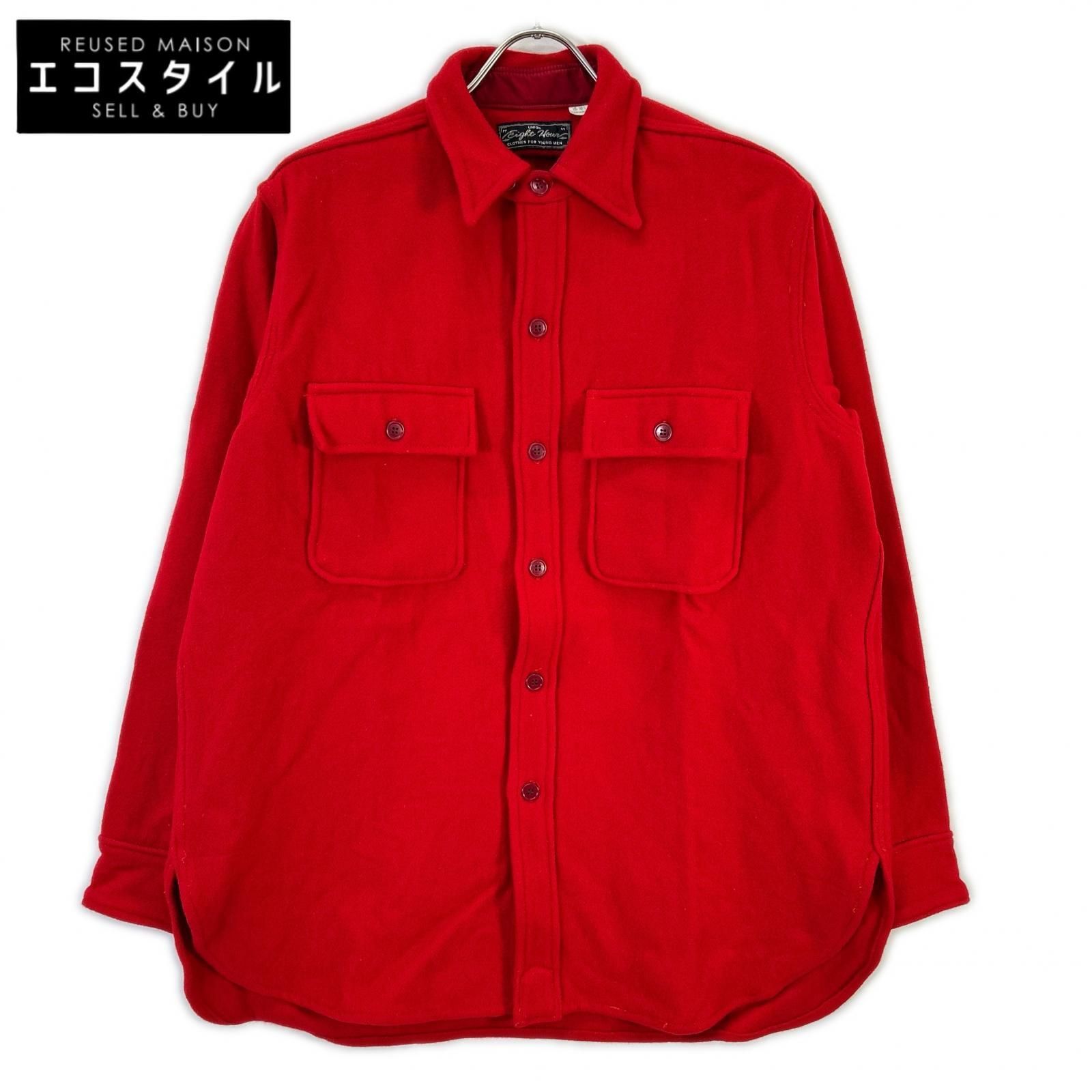 THE REAL MCCOY'S　ザリアルマッコイズ　【8HOUR UNION】レッド ウール CPOシャツ　16