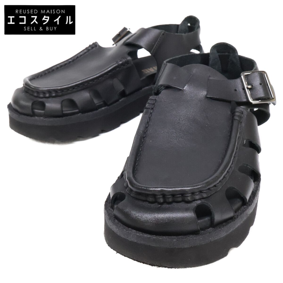 Clarks　クラークス　26180755 MEARE BUCKLE メアバックル レザー サンダル　UK7